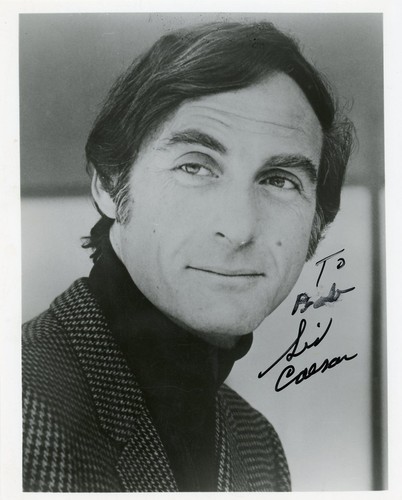 Sid caesar signed b - sid, b&w