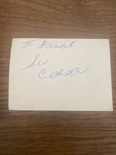 Sid caesar signed - sid,