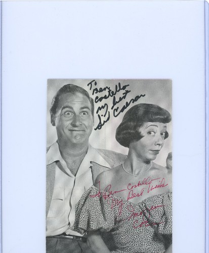Sid caesar imogene - sid, signed