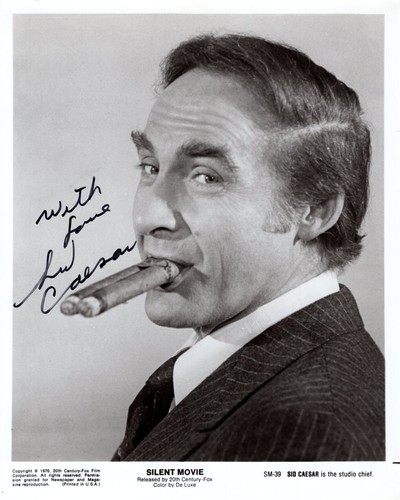 Sid caesar signed autographed - sid,